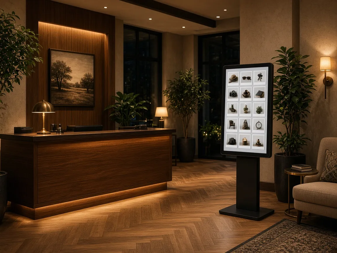 Impressie: kiosk in een hotellobby